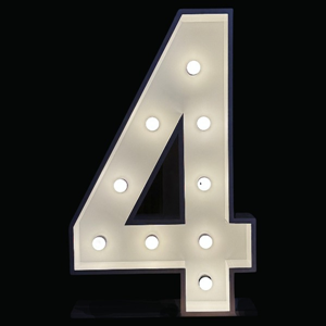 XL Lichtcijfer '4'