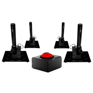 Confetti kanon set 4 stuks + afvuurknop